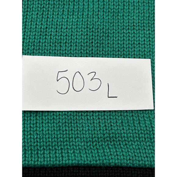 Le Tigre NWT Green Knit Hoodie Sweater Tiger Graphic Sz XXL - Picture 10 of 10